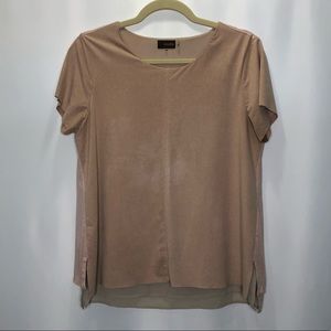 Crosby Pink Blush Short Sleeve Top Size MD